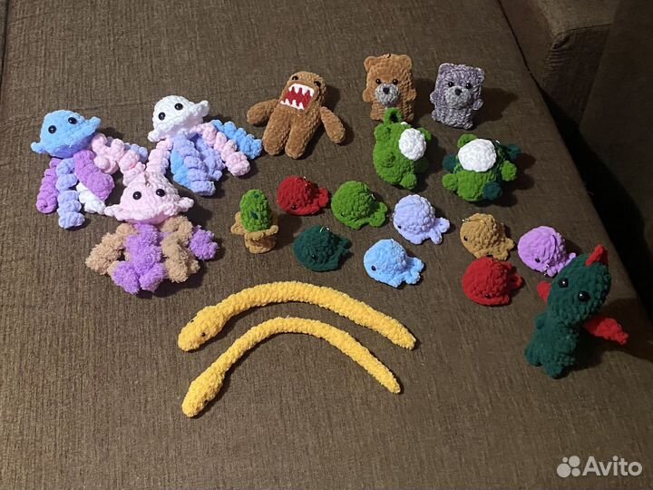 Мягкие игрушки из плюшевой пряжи