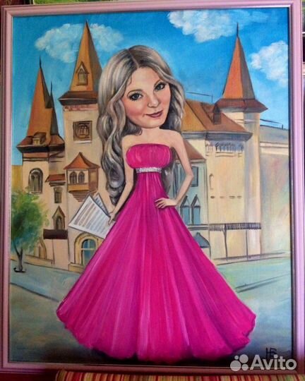 Шаржи по фото, картины