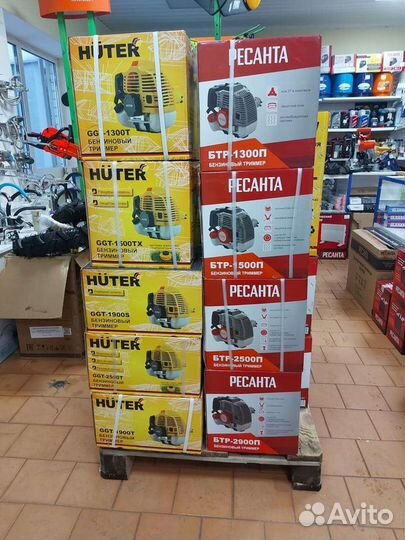 Триммер бензиновый huter и Ресанта