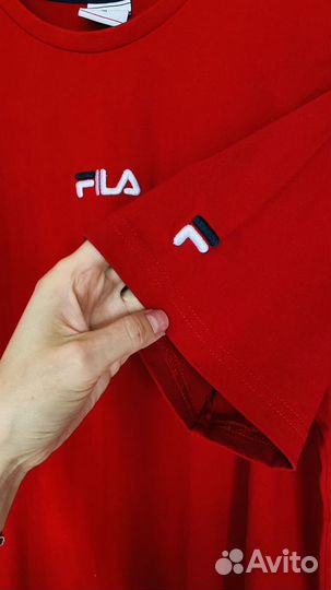 Футболка спортивная мужская М красная fila новая