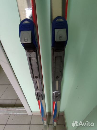 Лыжи беговые 195 см, крепление NNN, есть палки и б