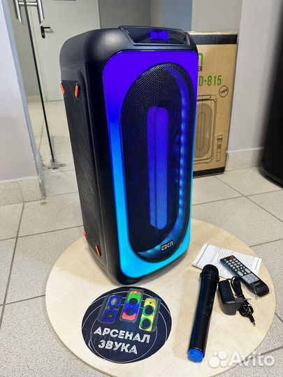 Мощная 800W блютуз колонка портативная Eden