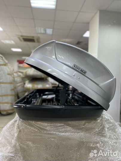 Автобокс Voyage 440л 175см цвет Серебро металлик