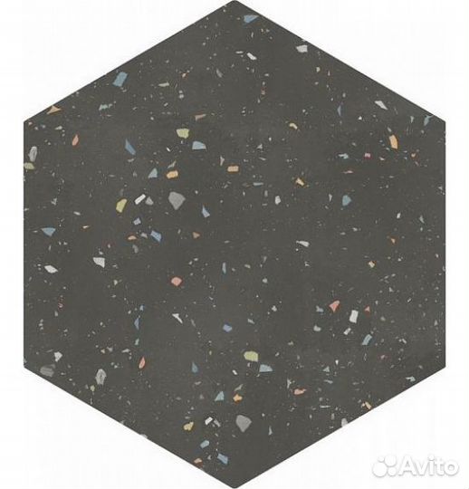 Керамогранит DNA Tiles Terrazzo Graphite Colours 32x36,8