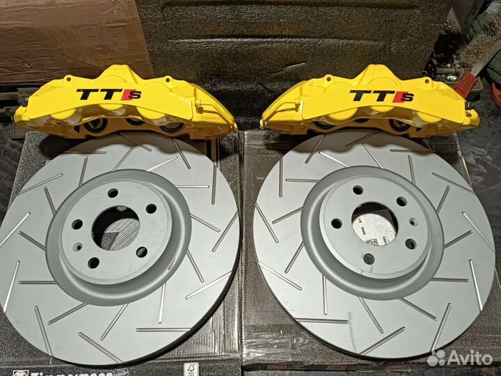 Комплект тормозов vag skoda vw brembo 6pot 356x34