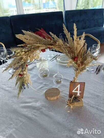 Свадебное украшение столов