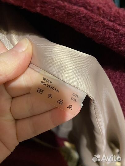 Зимнее шерстяное пальто