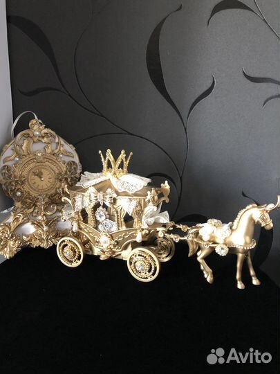 Набор новогодних шаров игрушек Карета Золушки