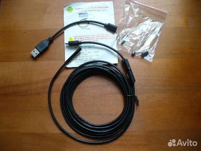 Технический эндоскоп 10 метров с функцией записи