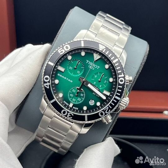 Часы Tissot seastar green steel