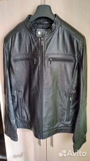 Кожаная куртка мужская Новая р.50
