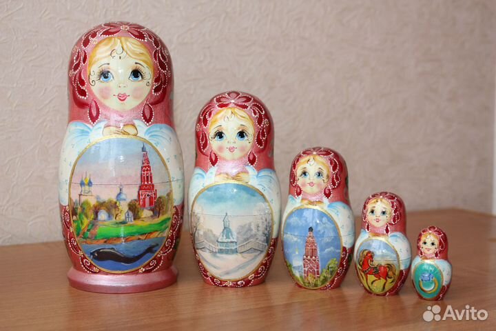 Матрешка деревянная расписная