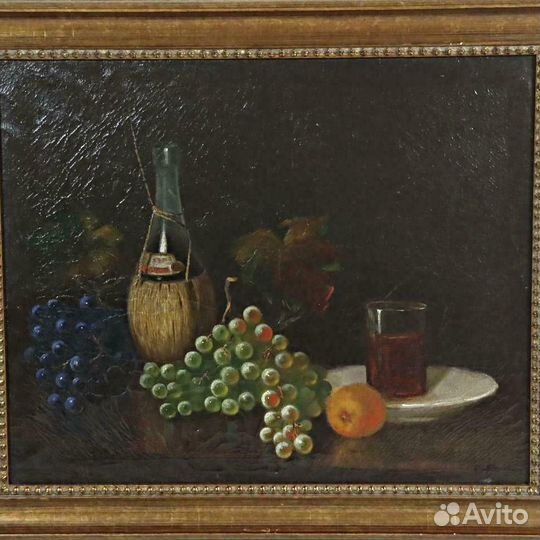 Натюрморт.19 век.Картина.Германия.Живопись.Фрукты