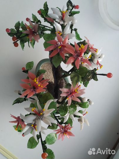 Дерево счастья из стекла и каменной крошки