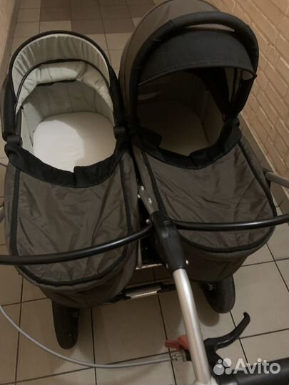 Коляска для двойни 2 в 1 tfk