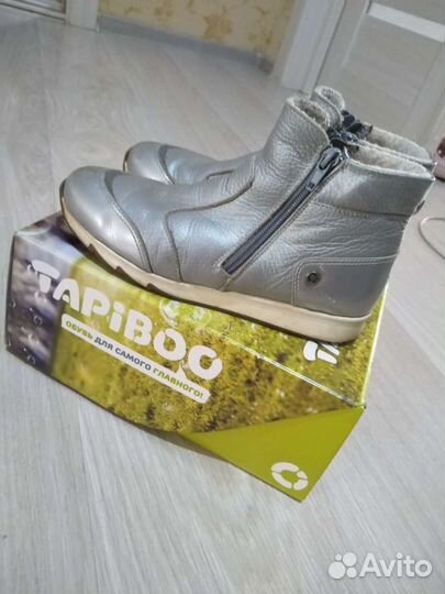 Ботинки детские, девочк.,tapiboo 34, кожа, шерсть