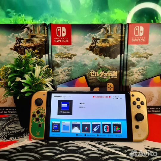 Новая Чип/Прошита Nintendo Switch Oled Zelda totk