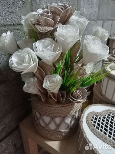 Букет из джута