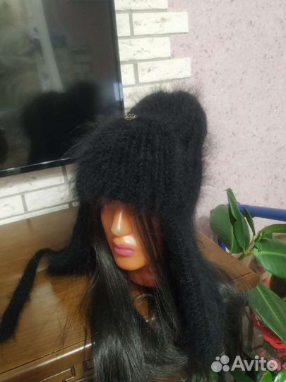 Шапка ушанка женская