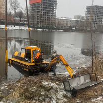 Очистка водоёмов земснарядом, Мытищи