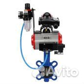 Затвор дисковый поворотный DN.ru GGG50-GGG40-epdm Ду40 Ру16 межфланцевый, корпус - чугун GGG50, диск