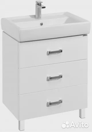 Тумба с раковиной Акватон 1a1690k1am010 Белая