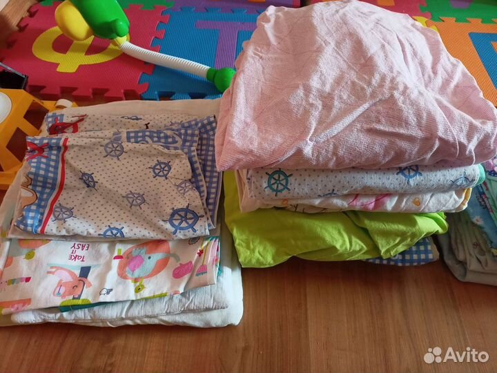 Пост.белье,подушки орт, пеленальный мешок, пеленки