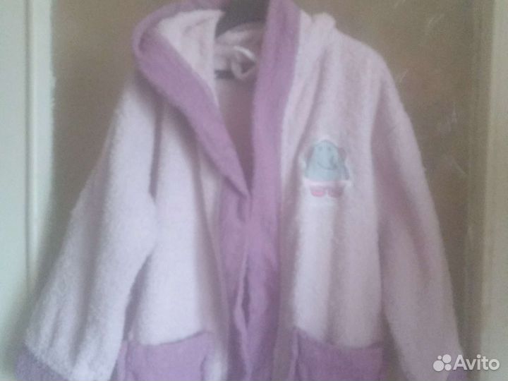 Детский махровый халат 110