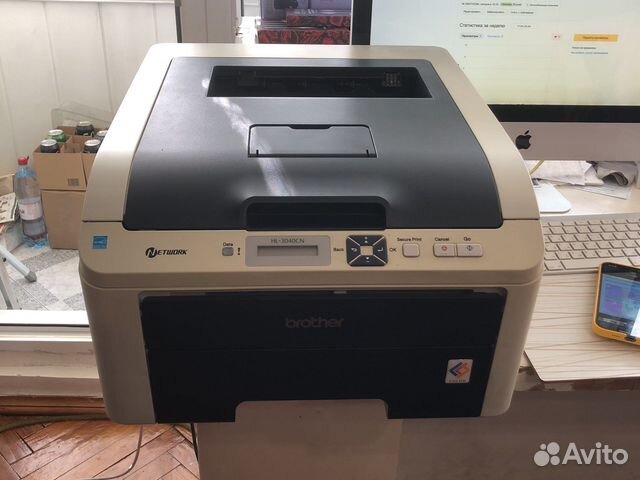 Цветной лазерный принтер brother HL-3040CN