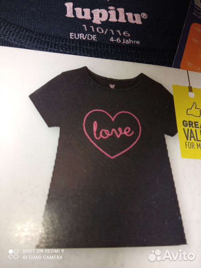 Футболка для девочки 110-116