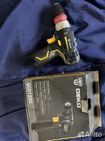 Шуруповерт со сьемным патроном Deko