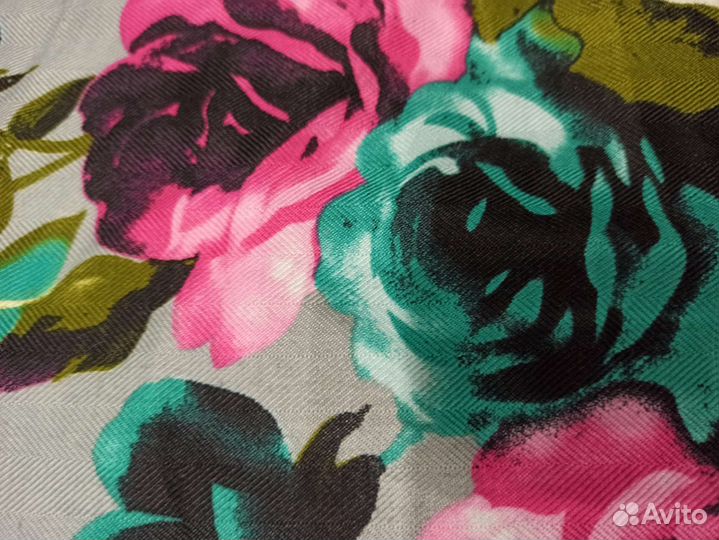 Теплый платок тонкорунная шерсть