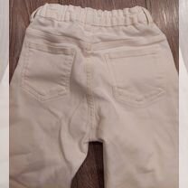 Джинсы белые для девочки 140 см