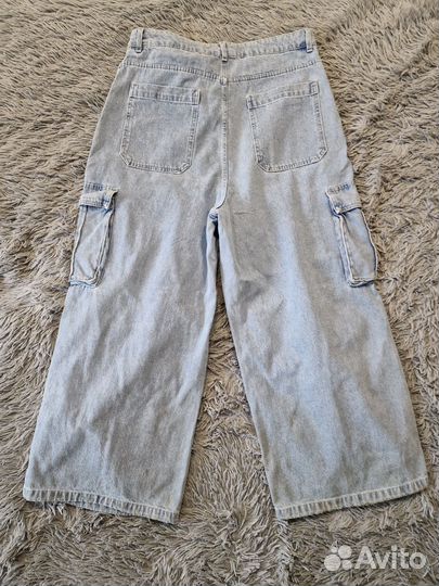 Джинсы широкие y2k синие