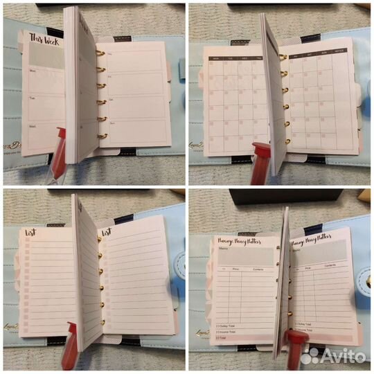 Планер на 6 кольцах в подарочной коробке