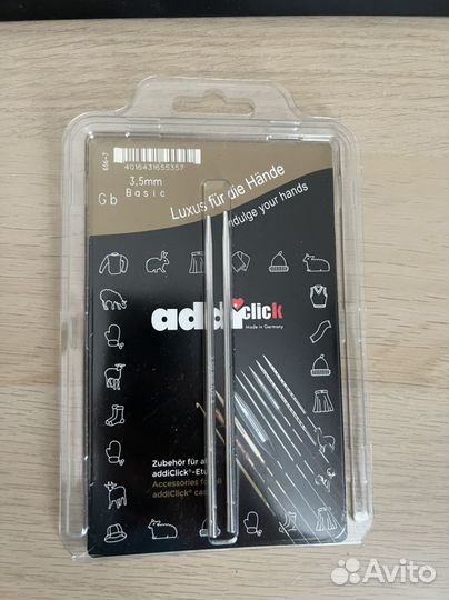 Спицы addi click basic дополнительные 3,5 мм