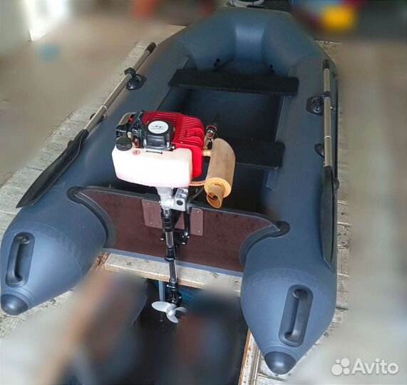 Лодка пвх Барс 2800 + мотор Sharmax 3.9 л.с