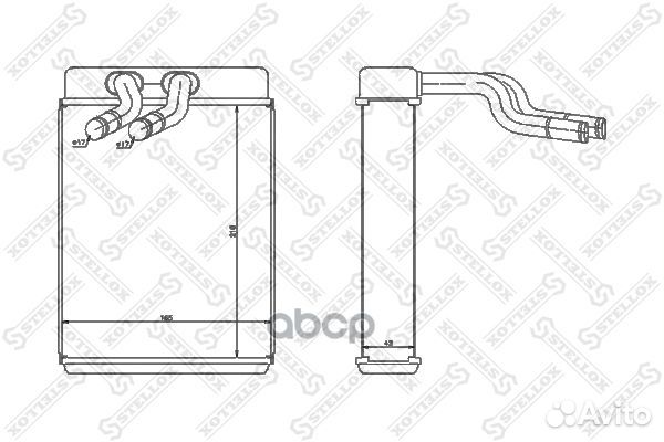 10-35219-SX радиатор печки Hyundai Starex 2.4