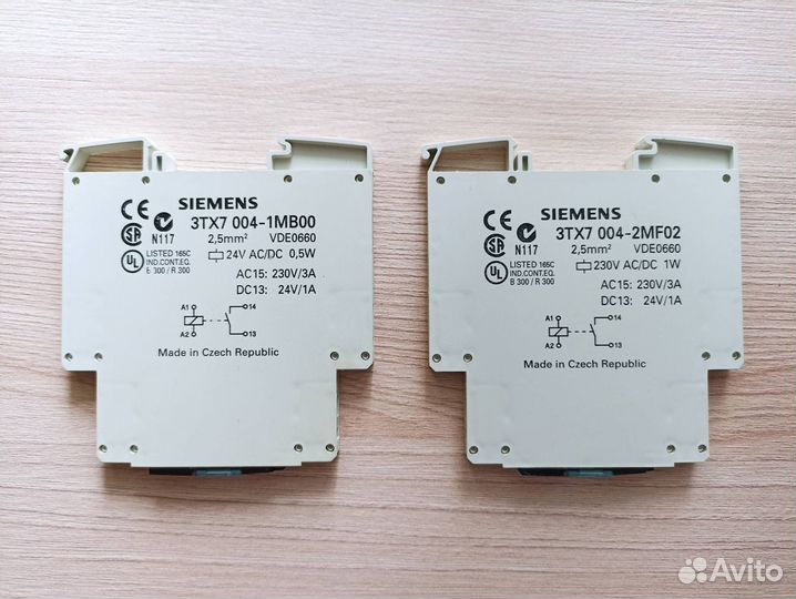Siemens реле 3TX7004-2MF02 и 3TX7004-1MB00