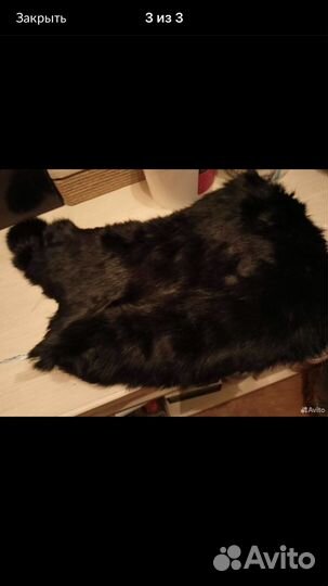 Капор натуральный из меха кролика