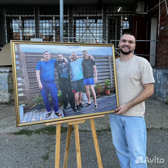 Портрет по фото, портрет на холсте
