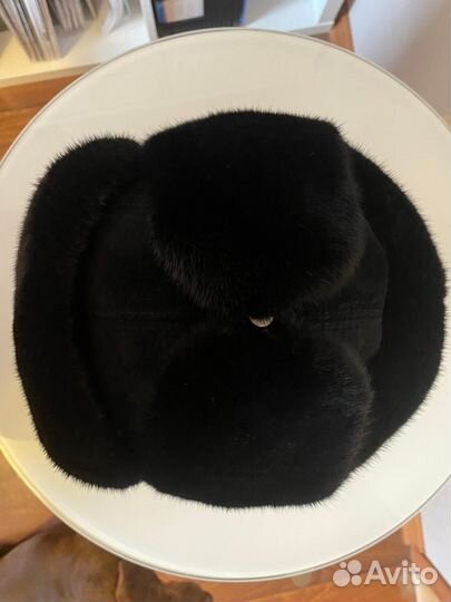 Норковая шапка мужская ушанка