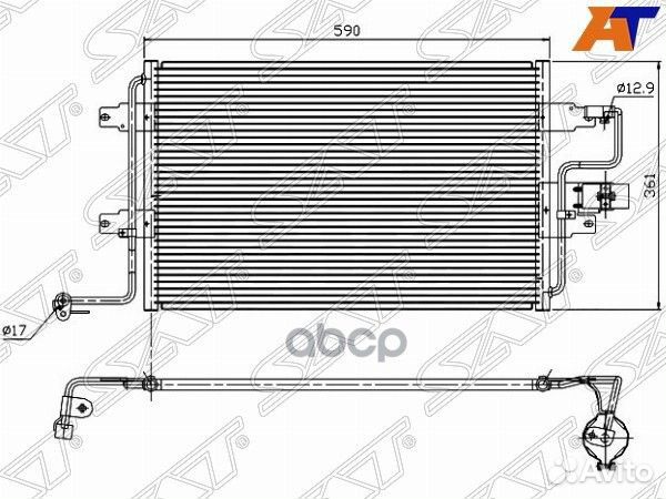 Радиатор кондиционера Audi A3 96-03 / Skoda Oct