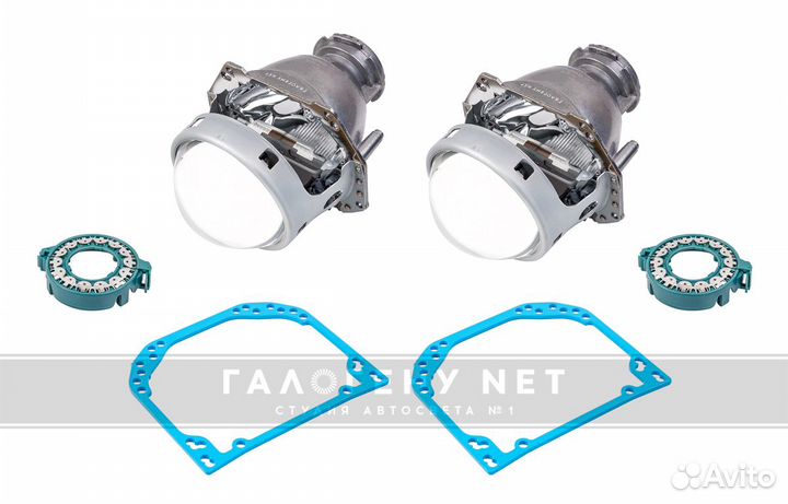 Линзы Hella 3R Clear для фар Audi A6 C5 2001-2004