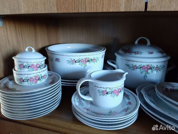 Столовый сервиз Ильменау гдр