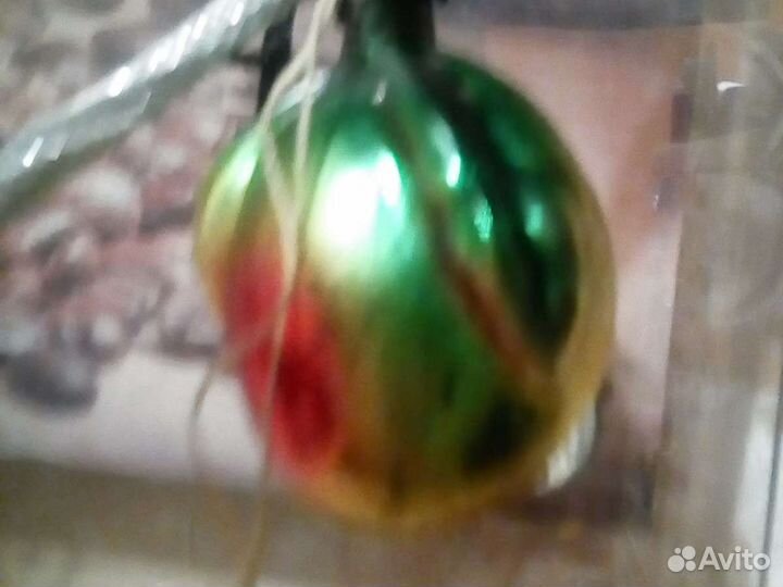 Елочные игрушки СССР стеклянные