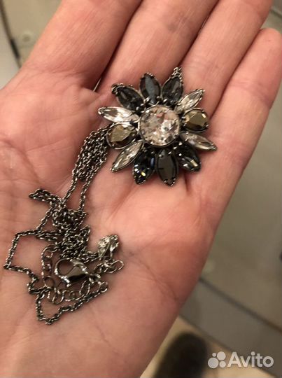 Подвеска чокер кулон колье Swarovski оригинал