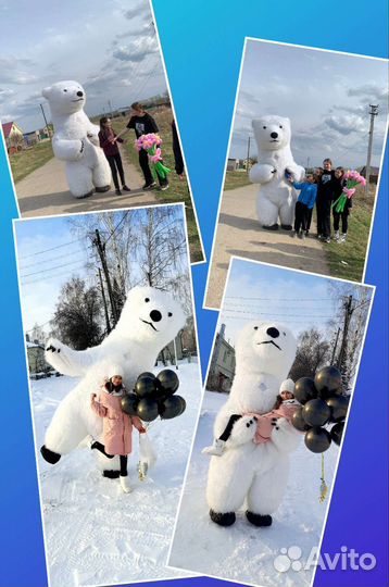 Белый мишка поздравление