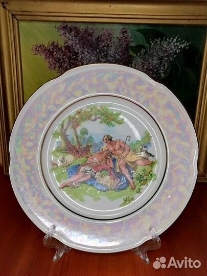 Тарелки Мадонна, Чайка, СССР, кобальт