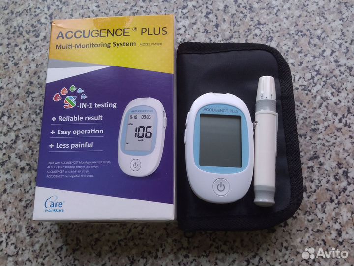 Глюкометр AccuGence Plus рм800